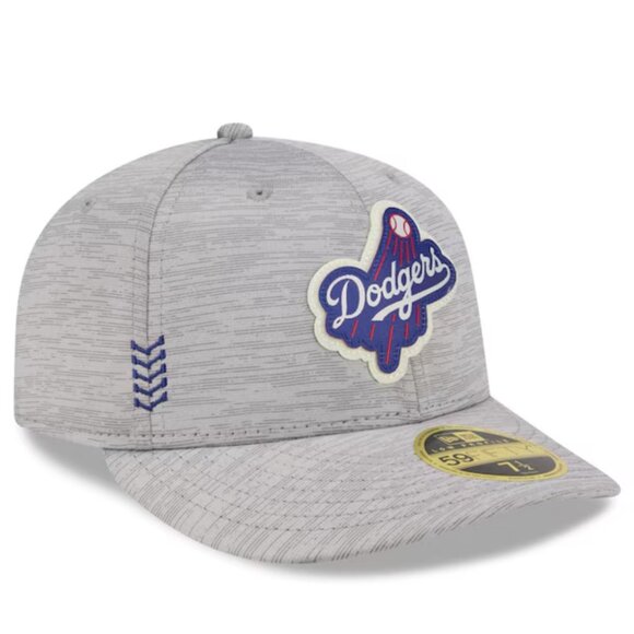 Los Angeles Dodgers Fitted Cap 7 5/8 New Era MLB 2024 Gray - Picture 3 of 9